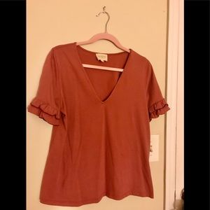 Sezane Dusty Rose Top- Medium